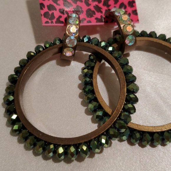 Betsey Johnson Hoop Earrings - Picture 2 of 2